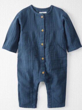 NWT Little Planet by Carter’s Baby Boy Organic Cotton Gauze Jumpsuit